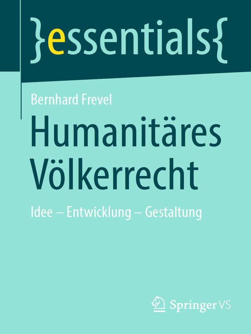 Title details for Humanitäres Völkerrecht by Bernhard Frevel - Available